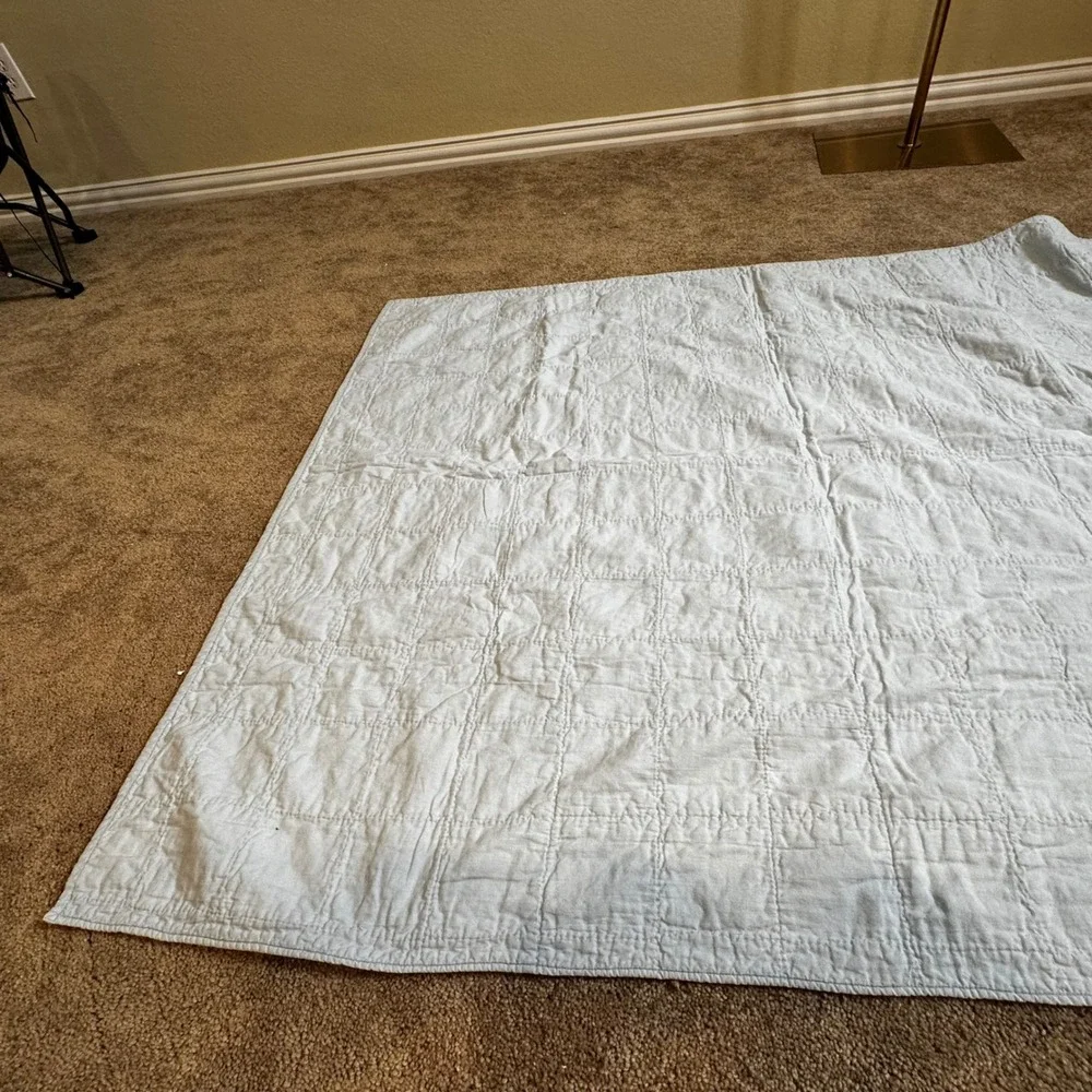 Vintage Baby Quilt Blanket Humpty Lamb Dog Train Doll 52 in x 41 in Cotton 100%